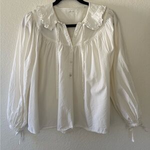 Down Billie Jean top white small